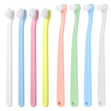 8 Pack Small Dog, Cat Toothbrush, Mini Head, Soft Bristles, Portable, Dental