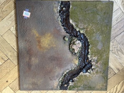 Warhammer Realm Of Battle Custom River Plättchen (markiert 155)