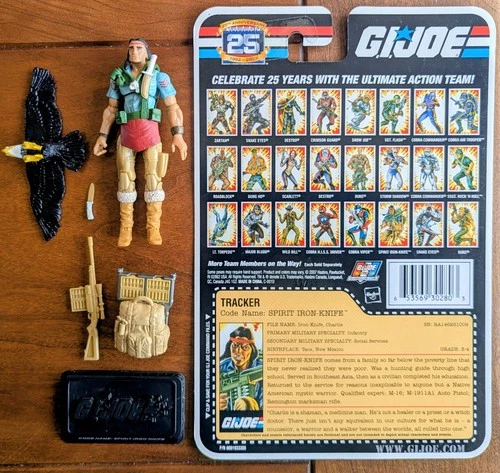 GI JOE Cobra NM/M Spirit Iron-Knife 2008 V3 Complete, File Card 25th Anniversary