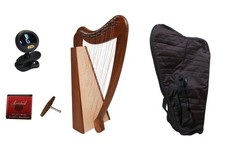 38 Strings Harp Pro Quality Celtic Cross Strung  Gig Bag  Tuner