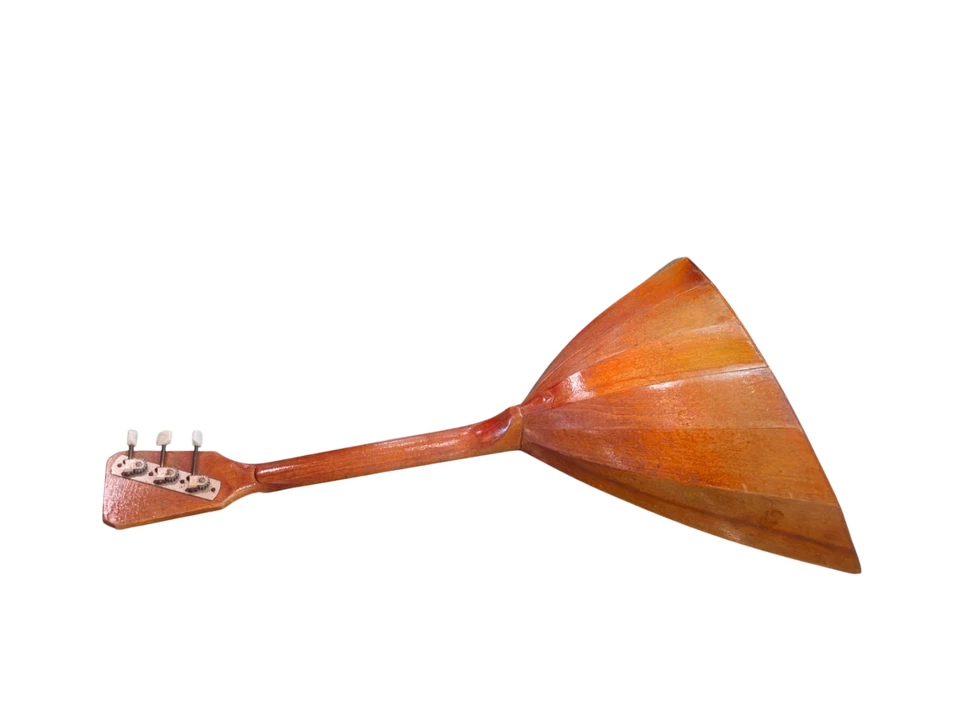 Vintage Balalaika Prima 3-String USSR Moscow-80 Folk Instrument Ukraine 1980 - Image 3 of 4