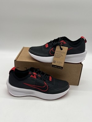 Nike Interact Run Men's Size 9 Black Fire Red Running Sneakers Shoes FD2291-007