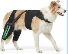 Dog Knee Brace for Back Leg, Adjustable Dog Leg Brace with 7 Stabilizers Large