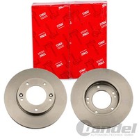 2X TRW Bremsscheiben 302Mm BelÜFtet Vorne Passend FÜR KIA Sorento | DF4395S