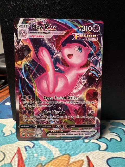 Mew VMAX (Alternate Art Secret) 269/264 Swsh08: Fusion Strike Holo