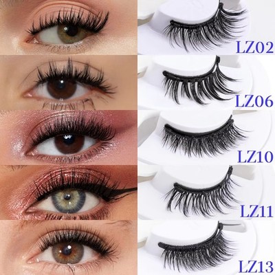 Reusable Magnetic Eyelashes with Applicator No Glue Needed Natural Lashes Kit US