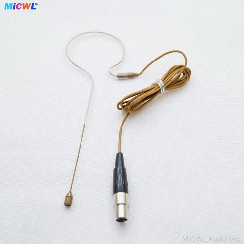MX153 Tan Earset Microphone For Shure ULX SLX QLX Mini 4Pin BeltPack Headset Mic - Picture 4 of 6