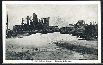 Richmond, Terrible Halifax Disaster, Ruinen, Ansichtskarte 