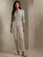 Banana Republic Khaki Girlfriend Authentic Chino Ankle Pants Size 6