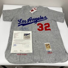 Sandy Koufax  4 No Hitters 62' 63' 64' 65' Signed Los Angeles Dodgers Jersey JSA