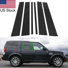 6pcs Glossy Black Pillar Posts Covers Trim For Land Rover Discovery LR4 2010-15