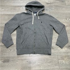 Grey Polo Ralph Lauren Zip-Up Hoodie Medium, Great Condition, Fast Shipping