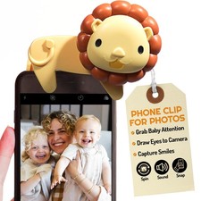 - Lion Rattle Clip for Baby Pictures, Newborn Photography, Monthly Milestones...