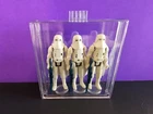 Star Wars Snowtrooper. Lot of 3. Original blaster. Custom skirt. Vintage. 1980