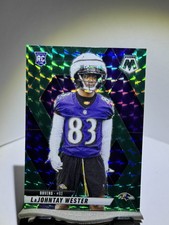 2025 Panini Mosaic Football Green Mosaic Prizm #366 Lajohntay Wester RC Rookie