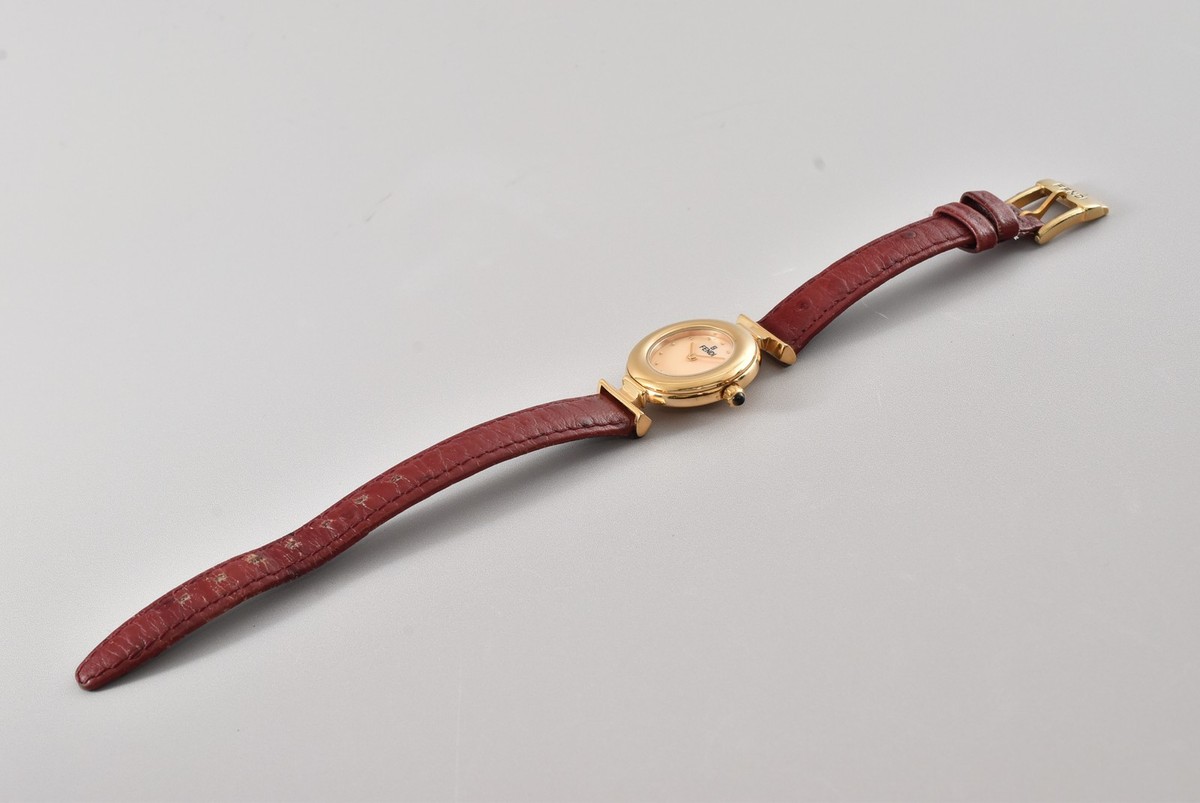 NewBatt. Vintage FENDI Orologi 320L 23mm White Shell Dial Qz