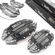 3d Style Car Universal Disc Brake Caliper Covers Frontrear Kit 4pcs Silver