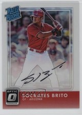 2016 Donruss Optic Rated Rookies Signatures Holo 9/150 Socrates Brito Auto 05k6