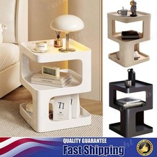 Living Room Bedside Table Nightstand Set of 2 End Table Shelf 21.3" 13.8" 13.8"