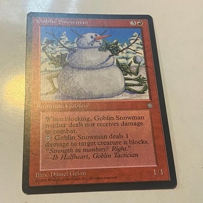 Goblin Snowman  - MTG Trading Card 