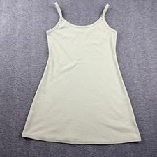 American Eagle Outfitters Women's S Sage Green Cotton Blend Cami Mini Dress