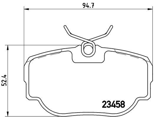 Plaquettes de frein Brembo P 44 009 anti vibration pour éliminer les sifflements