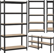 Shelf Garage Steel Metal Storage 5 Level Adjustab Organizer Furniture