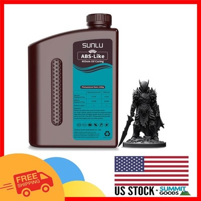 Enhanced Toughness 2KG ABS-Like 3D Printer Resin - Black, Versatile & Reliable