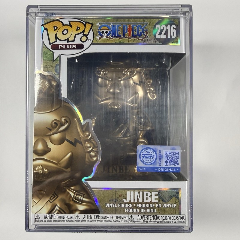 Funko Pop Jinbe One Piece Bronze w/ Protector Hard Stack UK Seller Brand New