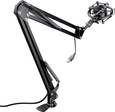 Trust Gaming GXT 253 Emita Microphone Arm Mic Stand Table Arm 360 Degree NEW