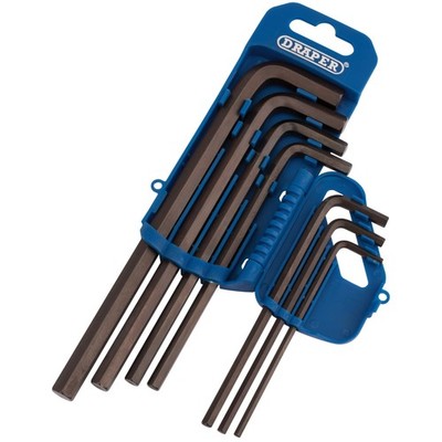 Draper Imperial Sechskant Schlüssel Set 7 Teile IN Aufbewahrung Halter 1/8 Zu