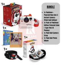 Polaroid Now Pok mon Edition Instant Camera Bundle: Film, Strap, Album - PRESALE