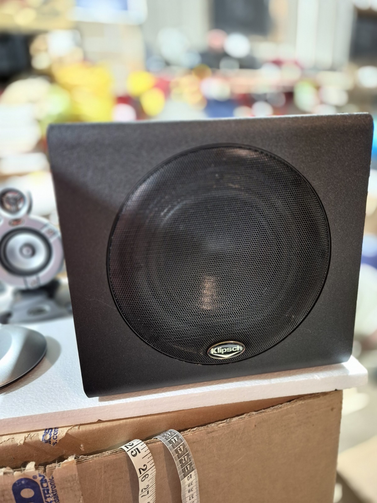 Klipsch GMX Promedia A-2.1 (good condition With Cables) no power cord @subwoofer