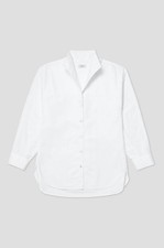 NEW AYR The Tate White Oxford Long-Sleeve Shirt Women's Size Small