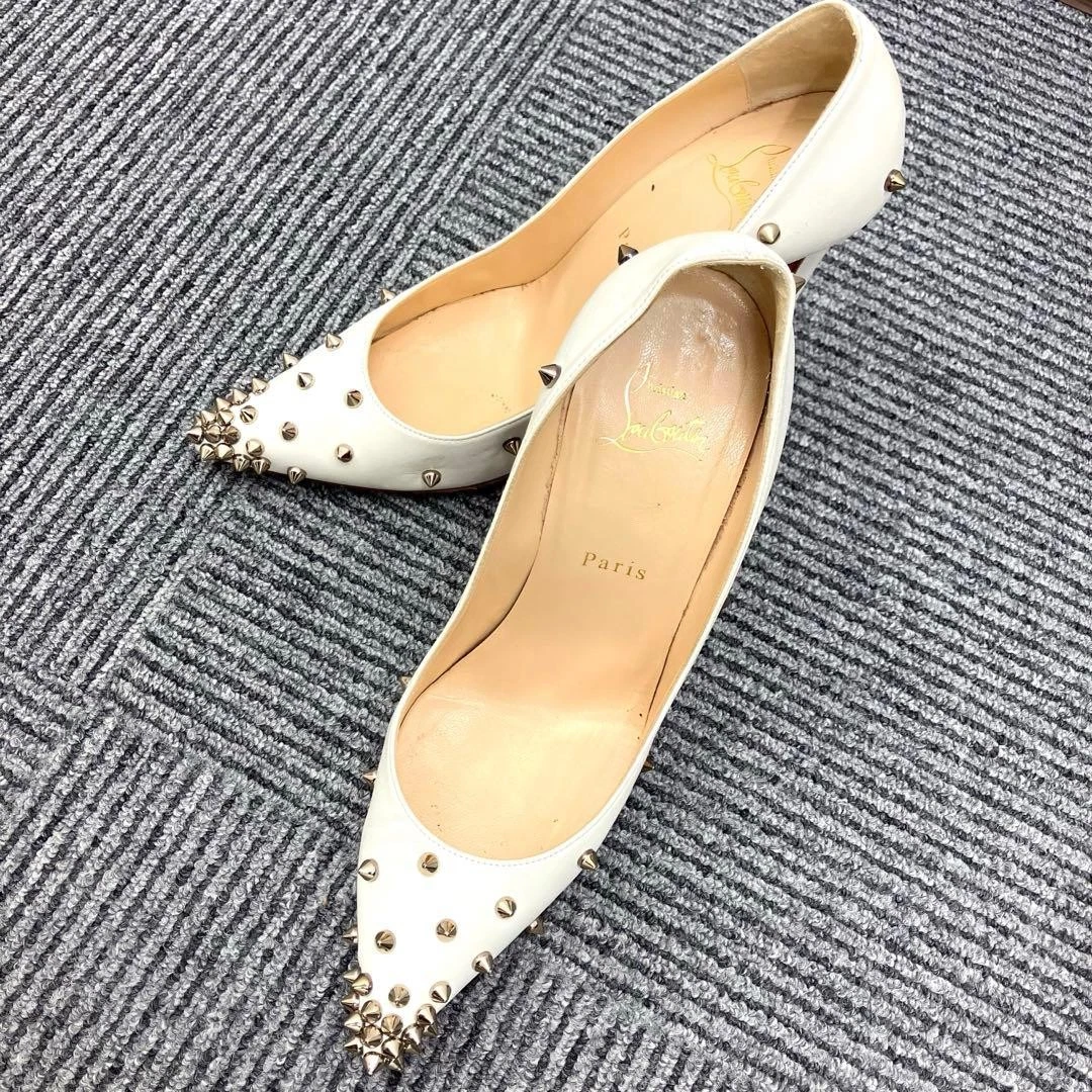 Christian Louboutin Women's White Spikes for sale | eBay