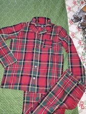 Ralph Lauren Red Plaid Pajamas Set XL 13-15 Years Excellent Condition