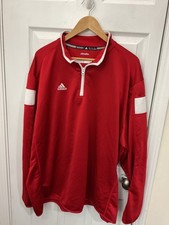Adidas Climalite Red Quarter-Zip Pullover