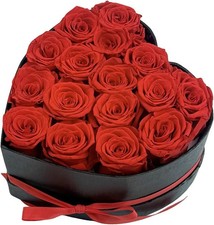 Preserved Roses Heart Shape Box Valentines Day Gifts for Her Mothers Day Forever