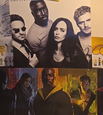 The Defenders Netflix official SDCC 2017 Promo Poster x2 Rare  Marvel Daredevil