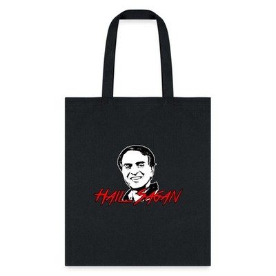 Hail Sagan Funny Universe Science Tote Bag, One Size, black