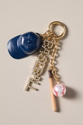 RARE! NWT Anthropologie Baseball Bag Charm