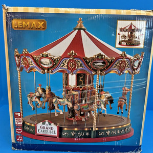 Christmas Village Merry Go Round | eBay
