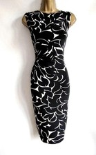 Phase Eight Black Size 12 Dress Wiggle Bodycon Pencil Office Work Stretch