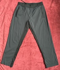 Lululemon Dark Gray Black Men s Elastic Waist Pants CA 35801 RN 106259 Size L