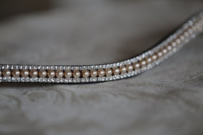 Equiture Pearl and Clear Curve Stirnband