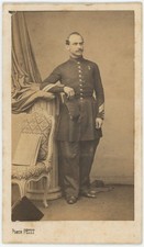 CDV Circa 1865. Nco Fanteria Con Berretto Di Polizia E Medaglietta