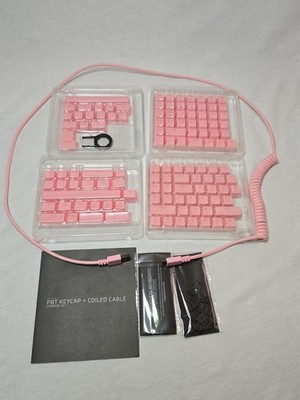 Razer PBT Keycap + Coiled Cable Upgrade Set - Quartz Pink
