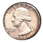 1961-P Washington Quarter - 90% Silver