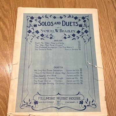 Vintage  Solos and Duets  with duet   The Ninety and Nine  Sheet Music