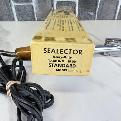 Vintage Sealector Heavy Duty Tacking Iron Standard Model USA Wood